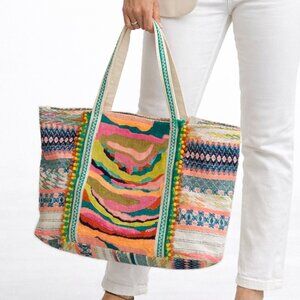NWT America & Beyond DAPHNE Embellished Tote